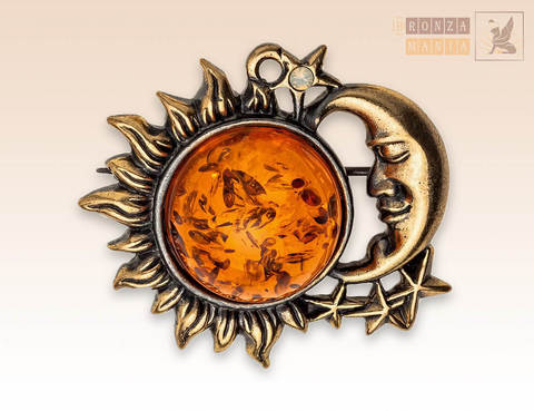 брошь День и Ночь