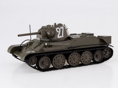 Tank T-34 1942 year 1:43 DeAgostini Tanks. Legends Patriotic armored vehicles #1