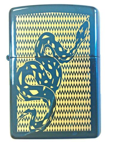 Зажигалка Zippo Sapphire, латунь/сталь, 36х12х56 мм (20446 Illusions)