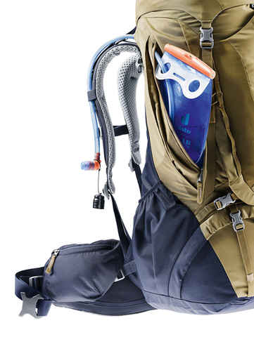 Картинка рюкзак туристический Deuter Aircontact Pro 60+15 clay-navy - 4