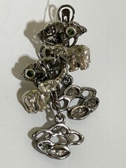 Слоники  (серьги из серебра)