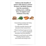 Комплекс мультивитаминов для женщин, Nature's Answer Women’s 100 Multivitamin, 60 вег капсул 5