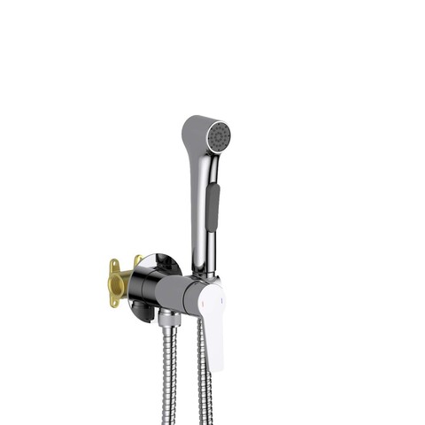 Aquatek AQ1719CR AQ1719CR ЛУГАНО комплект для гигиенического душа встроенный (смеситель + гигиеническая лейка + шланг)