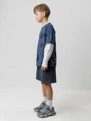 фуфайка  для мальчика  КР 302792/синий космос,спорт к618