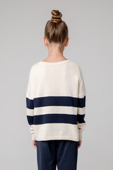 джемпер  для девочки  КВ 30129/кремовый