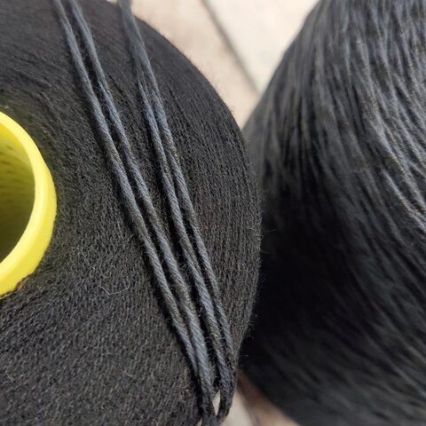 Шелк (40%) с хлопком GTI SARI 300 серо-черный