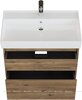 Aquanet 348194 Тумба с раковиной Nova Lite 2.0 75 2 ящ. цв. дуб рустикальный (348194)
