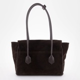 Сумка Саломея 2027 эко-замша кофе