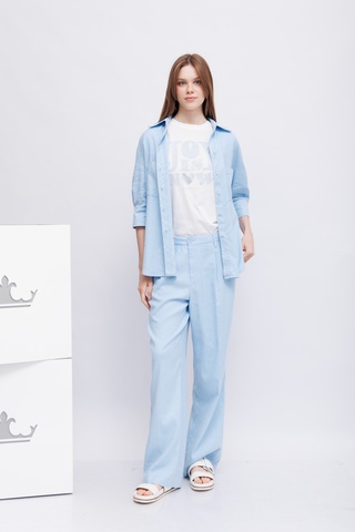 Marc Aurel Брюки классические из хлопка и льна. Эко-линейка