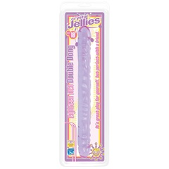 Двухсторонний фиолетовый фаллоимитатор Double Dong Purple Jellie - 46 см. - 