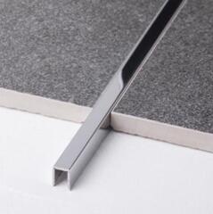 П - образный профиль из нержавеющей стали SUP15-10H глянец 2700 мм