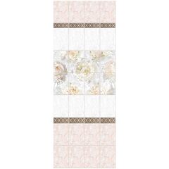 Панель ПВХ Novita с эффектом мерцания Пион узор 2700х250мм