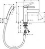 Hansgrohe Finoris 76210670 Смеситель для раковины с гигиеническим душем