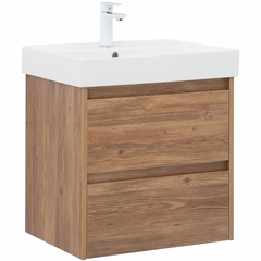 Aquanet 287879 Компл.2 - Тумба Nova Lite 60 2 ящ. цв. дуб шоколадный (287879) фото