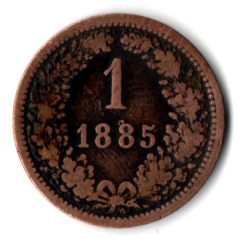 1 крейцер Австрия 1885 год