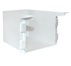 Короб маскировочный для плинтуса ПВХ Smartprofile Aqua белый 100х110х92 мм