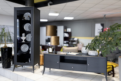 ТИФФАНИ Шкаф-витрина БМ2.681.0.05-01/массив