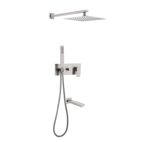 Abber AF8217SP Душевая система Abber Daheim AF8217SP скрытого монтажа с изливом, сатин