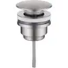 Abber AF0012SP Донный клапан Abber AF0012SP без перелива, фиксированный, сатин