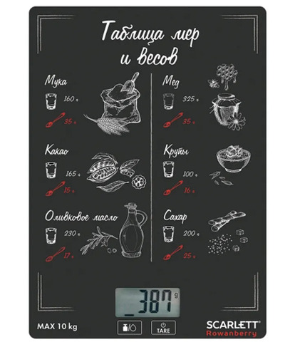 Весы кухонные SCARLETT SC-KS57P64