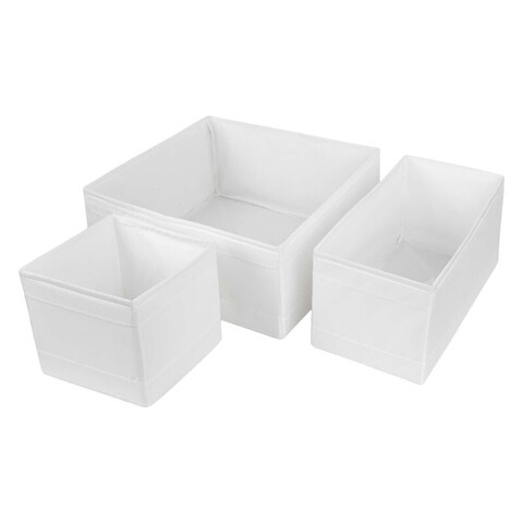 Набор коробок Flarkån (в наборе - 6 шт.), материал: полиэстер/полипропилен, цвет: белый