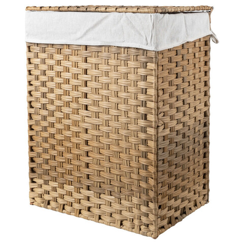 Корзина плетёная Emån, размер: 46х33х61 см., цвет: бежевый, материал: полипропилен