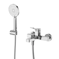 BelBagno ALBANO-VASM-CRM ALBANO Смеситель для ванны и душа в комплекте с ручным душем, шлангом и держателем, хром ALBANO-VASM-CRM фото