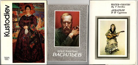 3 набора открыток - 50 штук - Тема искусство Русские художники - крупный формат - СССР