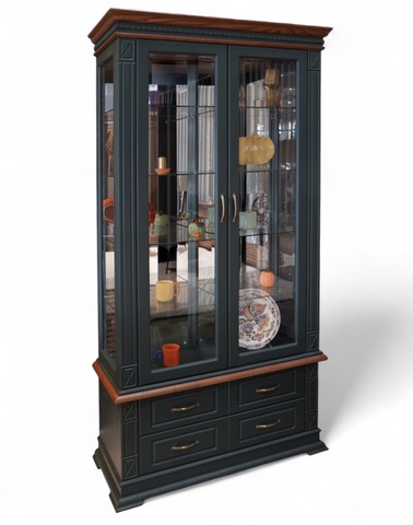ВЕРДИ ЛЮКС h=224 Шкаф-витрина 2-дв. П1.487.0.55