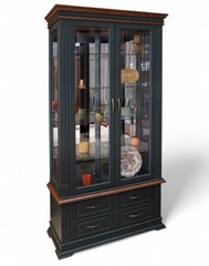 ВЕРДИ ЛЮКС h=224 Шкаф-витрина 2-дв. П1.0487.0.55
