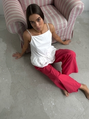 Красные брюки JIL Studio