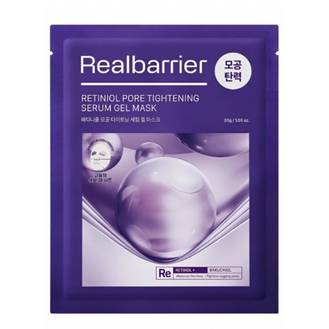 Гидрогелевая маска с ретинолом для сужения пор Real Barrier Retiniol Pore Tightening Serum Gel Mask