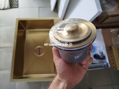 Кухонная мойка врезная из нержавеющей стали Aqua Symphony золото PVD