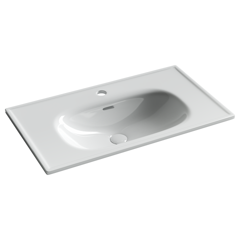 Ceramica Nova CN13002 Раковина накладная Sabo с отверстием под смеситель 800x460x130, белый