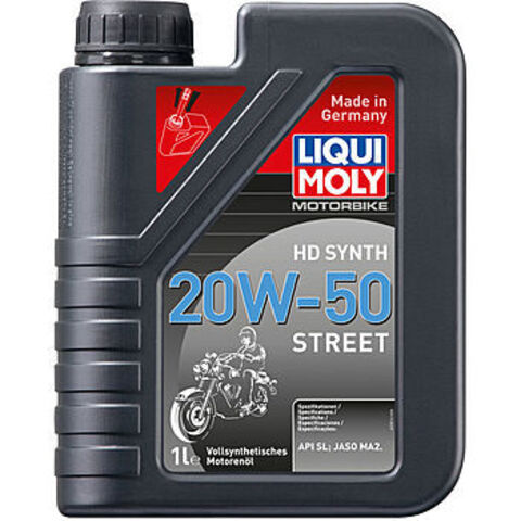 20W-50 Моторное синтетическое масло Liqui Moly Motorbike 4T HD Street 1L 3816