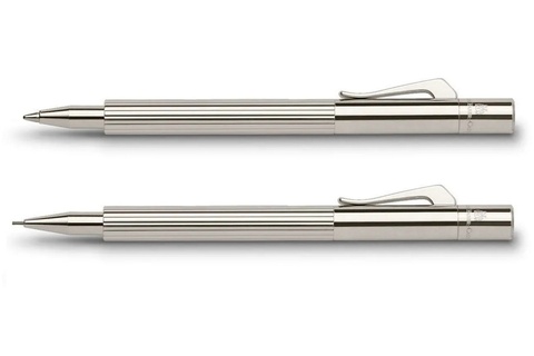 Ручка шариковая Graf von Faber-Castell Pocket Platimun, MBlack (148010)