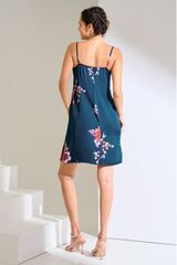 Ночная сорочка на тонких бретелях LISCA AMARYLLIS 023451 | Сине-зеленый