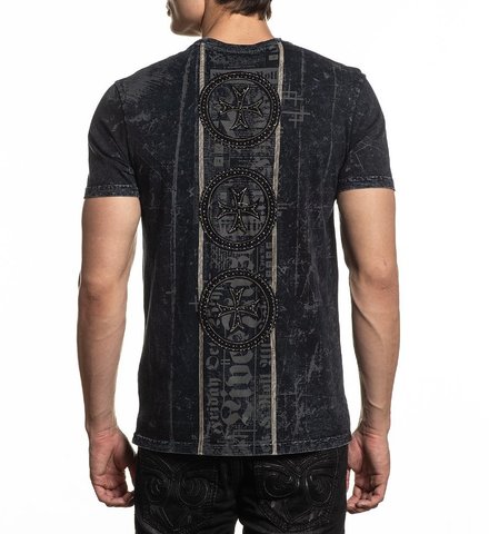 Affliction | Футболка мужская UPON TEE A20716 спина
