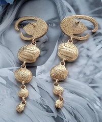 Серьги длинные OSCAR DE LA RENTA с подвесками