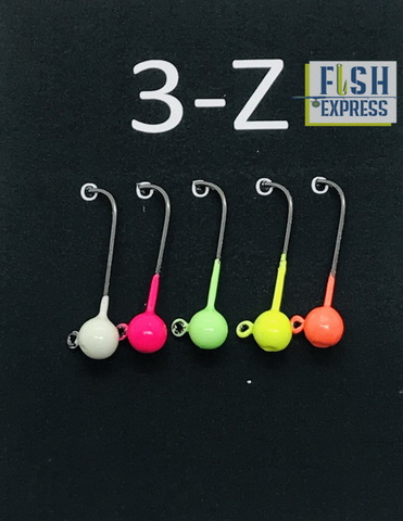 3-Z  Джиг-головка форелевая крючок №6 Kumho (0,75г) 5шт/уп. 5 цветов в уп. продажа от 2-х уп.