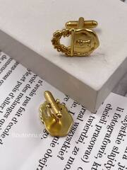Запонки Скиап. золотистые 