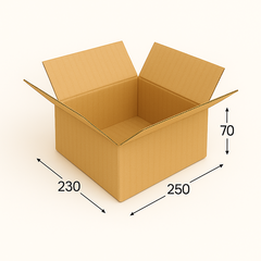 Коробка картонная 250х230х70 мм