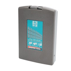 Набор сверл по металлу 1-10мм 19шт DIN338 HSS-G 135° (пл. кейс) H-Tools 214214ROHT