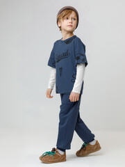 брюки  для мальчика  КР 400836/синий космос к616