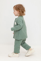 брюки  для девочки  КР 400768/весенний зеленый к529