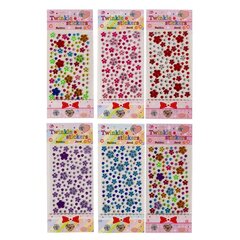 
          Наклейки-стразы Alingar, акриловые, "Яркие цветочки", стразы-цветочки, крупные и средние, пакет с европодвесом