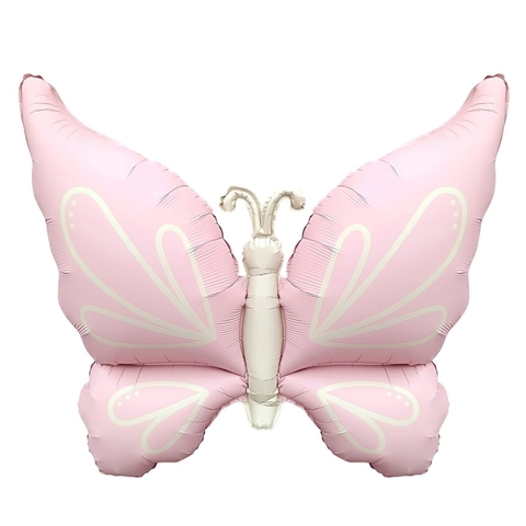 Бабочка сатин розовая, 94 см