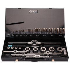 Набор метчиков и плашек M3 -M20 HSSE 54пр Volkel 49251