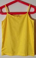 Майка "Dagi" для девочки 7-8 лет, цвет жёлтый