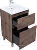 Aquanet 344126 Тумба Алвита new 50 напольная 2 ящ. цв.дуб веллингтон табак (344126)